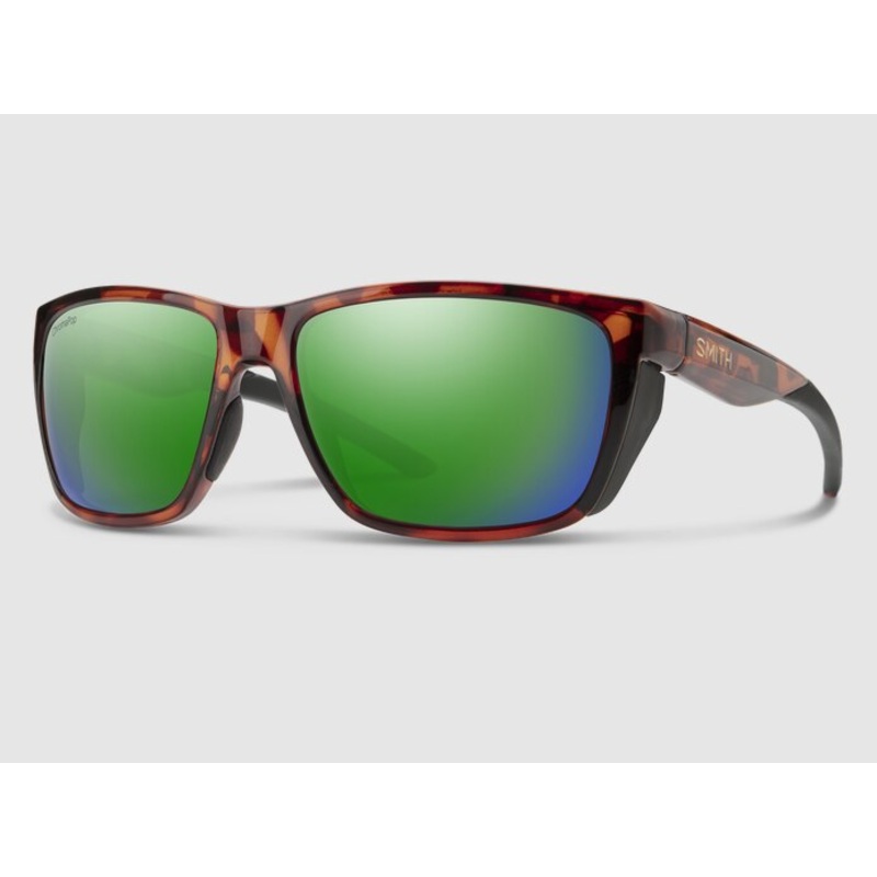Smith Longfin Sunglasses - Tortoise / ChromaPop Glass Polarized Green Mirror