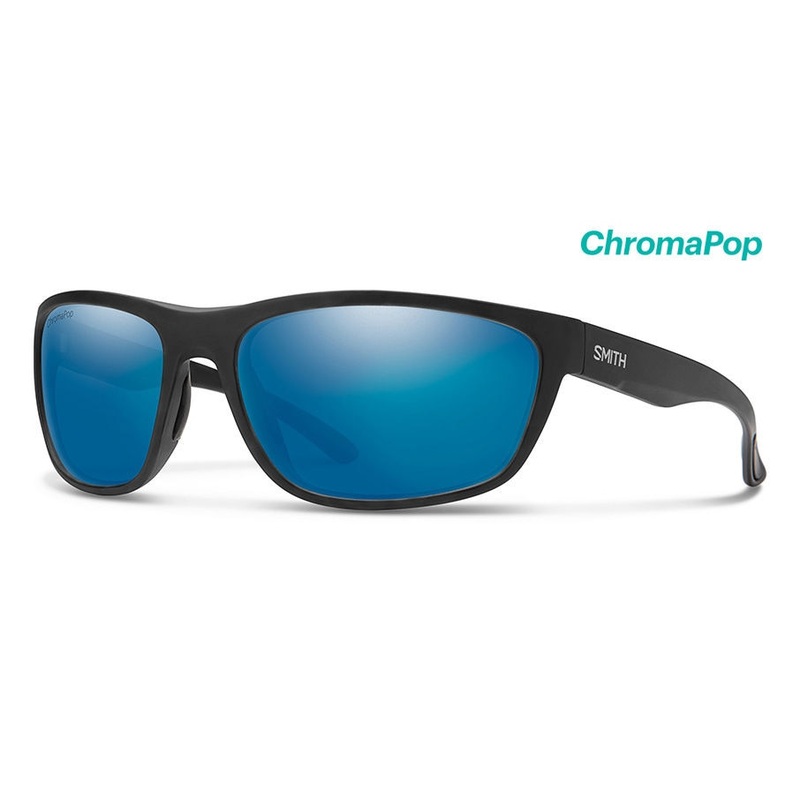 Smith Redding Sunglasses - Matte Black / ChromaPop Glass Polarized Blue Mirror
