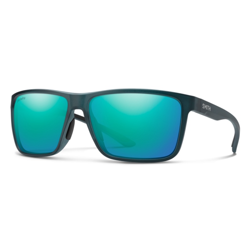 Smith Riptide Sunglasses - Matte Pacific Crystal/ChromaPop Glass Polarized Opal Mirror Lens