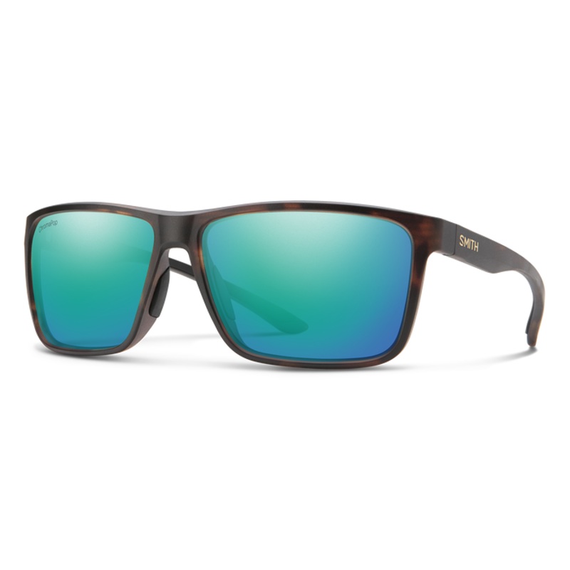 Smith Riptide Sunglasses - Matte Tortoise/ChromaPop Polarized Opal Mirror Lens