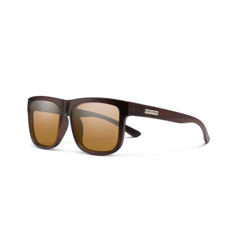 Suncloud Quiver Sunglasses - Matte Burnished Brown Frame | Polarized Brown