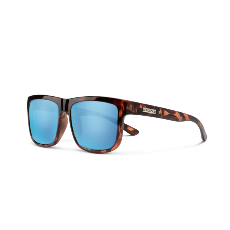 Suncloud Quiver Sunglasses - Tortoise | Polarized Aqua Mirror Lens