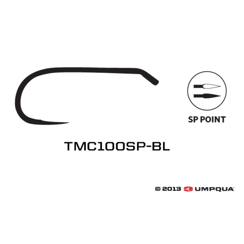 Tiemco 100SPBL Super Point Barbless Dry Fly Hooks - 100 Pack