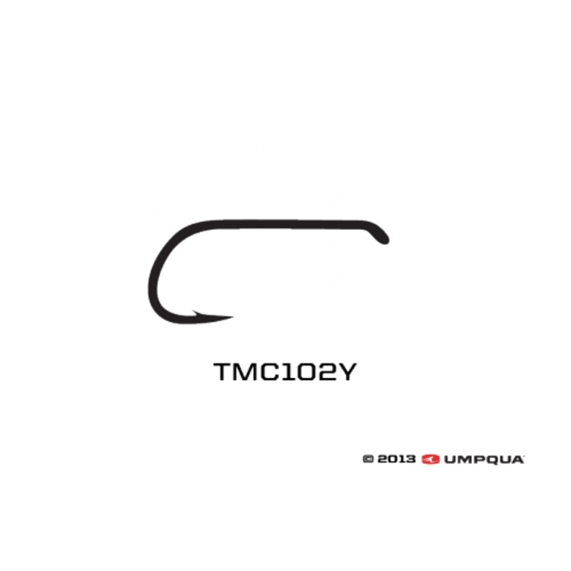 Tiemco 102Y Down Eye Hooks - 100 Pack
