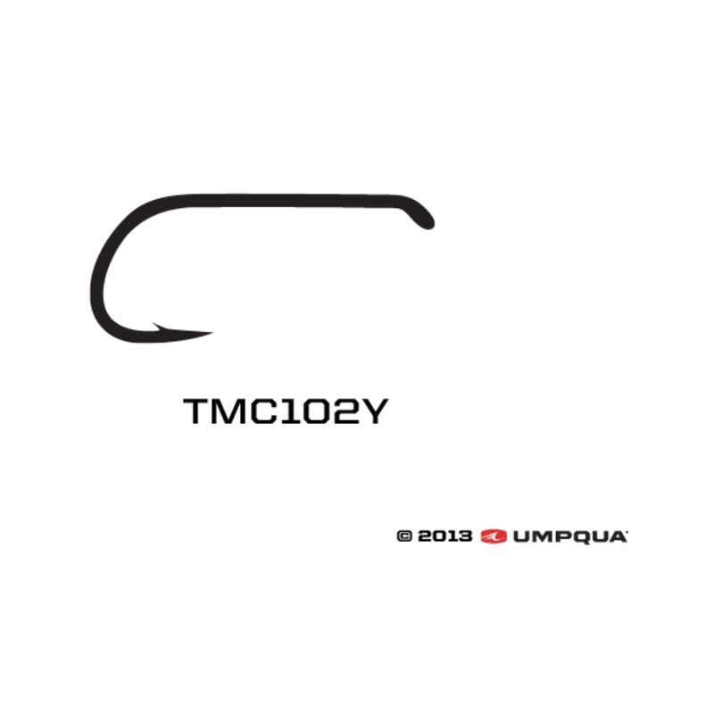 Tiemco 102Y Down Eye Hooks - 25 Pack