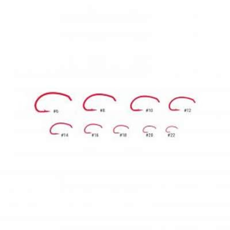 Umpqua U-Series Fly Tying Hooks- U202 Red