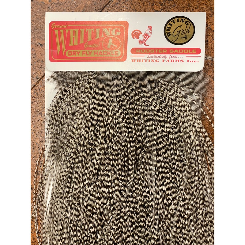 Whiting Farms Midge Rooster Saddle - Gold Grade