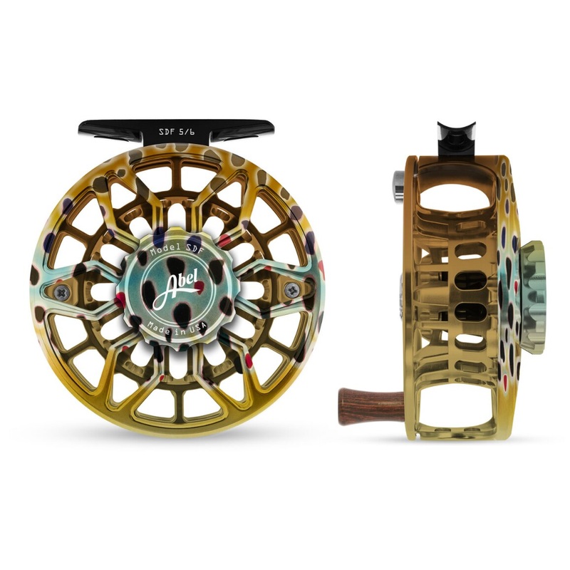 Abel SDF 5/6 Fly Reel - Solid Native Brown / Native Brown Drag Knob & Ebony Handle
