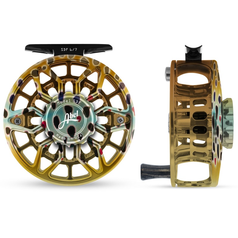 Abel SDF 6/7 Fly Reel - Ported Native Brown / Native Brown Drag Knob & Ebony Handle