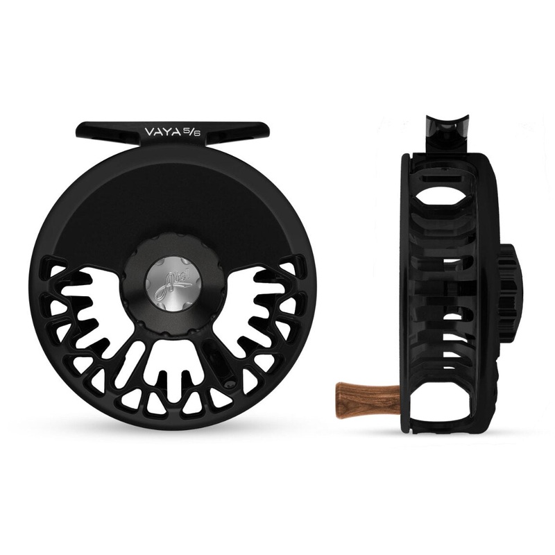 Abel Vaya 5/6 Fly Reel - Black / Black Drag Knob & Walnut Handle