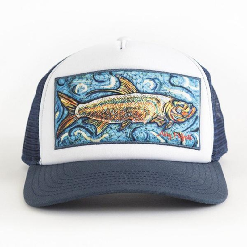 Art 4 All Foam High Profile Trucker Hat - Tarpon