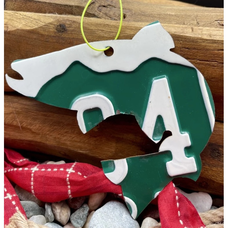 Cody's Fish Colorado Trout License Plate Christmas Ornament
