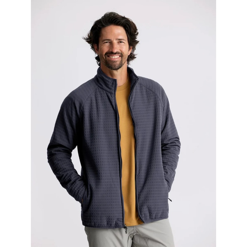 Free Fly Apparel Men's Gridback Fleece Jacket
