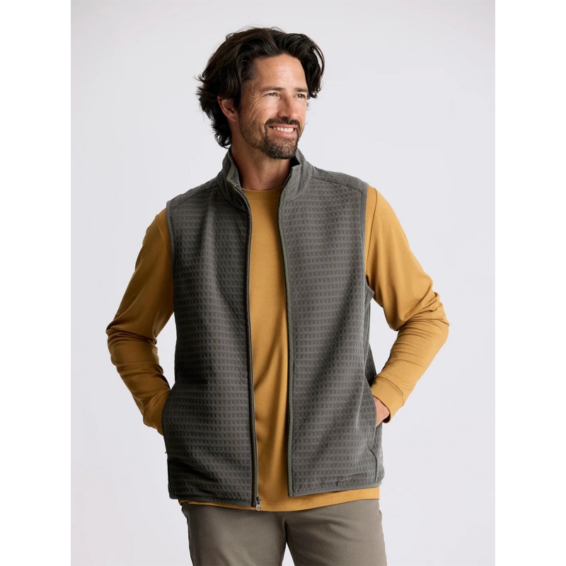 Free Fly Apparel Men's Gridback Fleece Vest