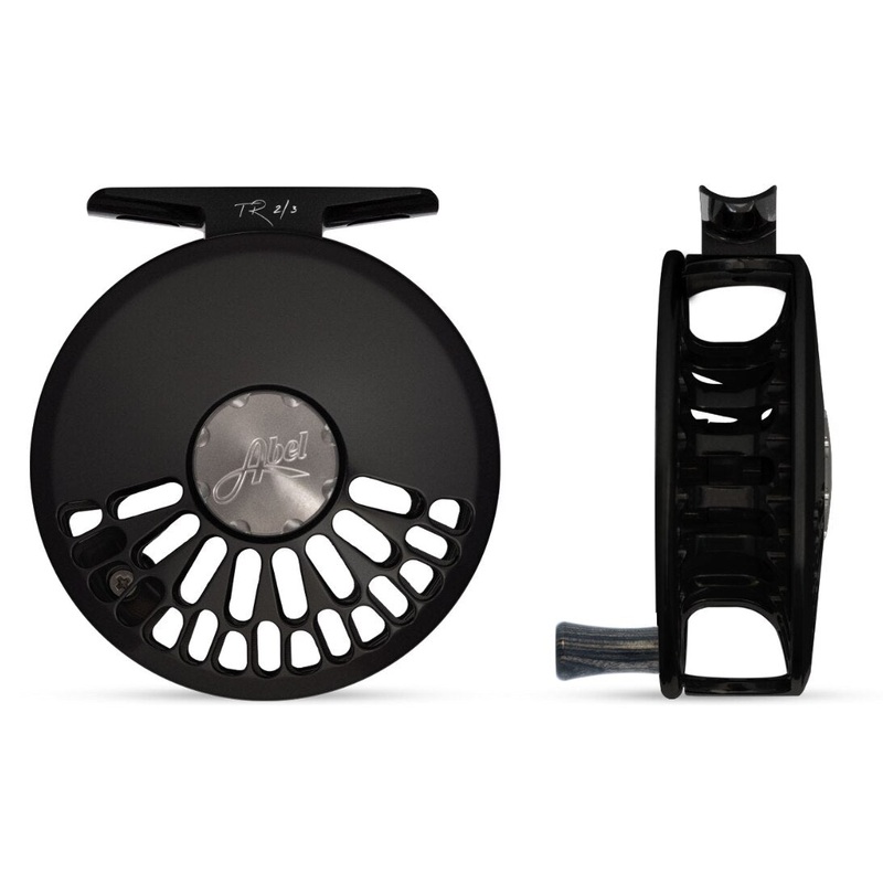 Abel TR 2/3 Fly Reel - Satin Black Finish & Ebony Handle