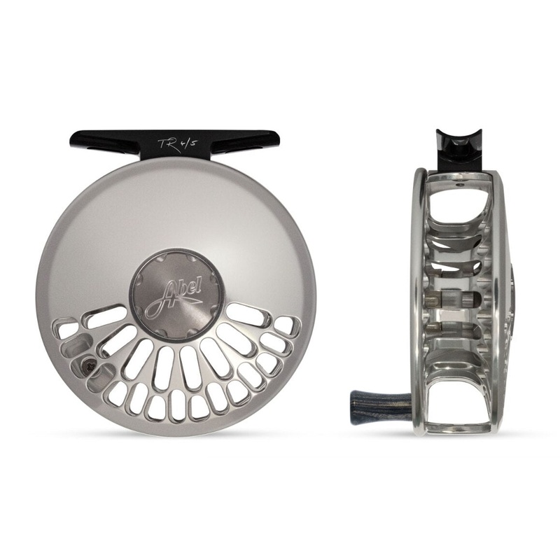 Abel TR 4/5 Fly Reel - Platinum with Ebony Handle