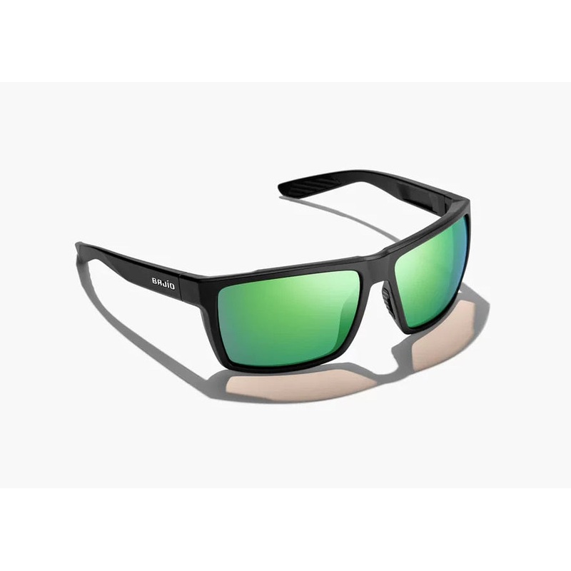 Bajo Stiltsville Reader Sunglasses - Matte Black Frame / Green Mirror +2.00 Lens