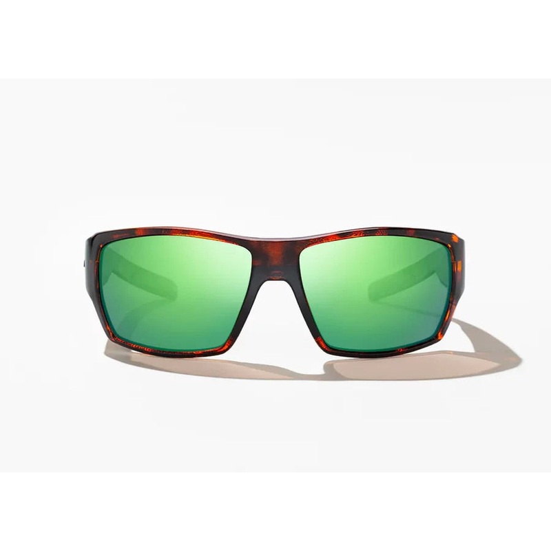 Bajo Vega Sunglasses - Brown Tortoise Matte Frame / Green Mirror Glass Lens