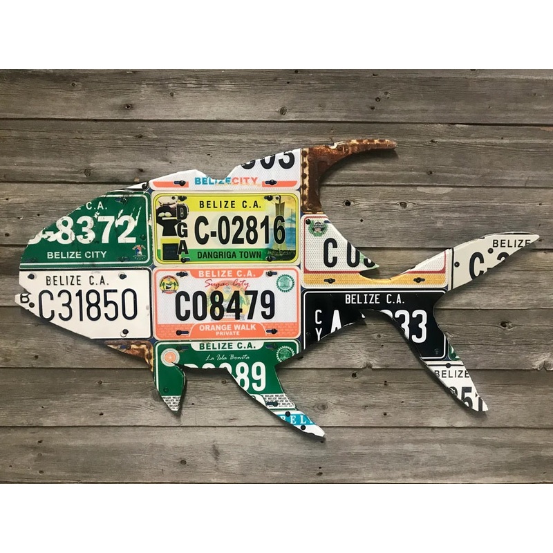 Belize Permit License Plate Art