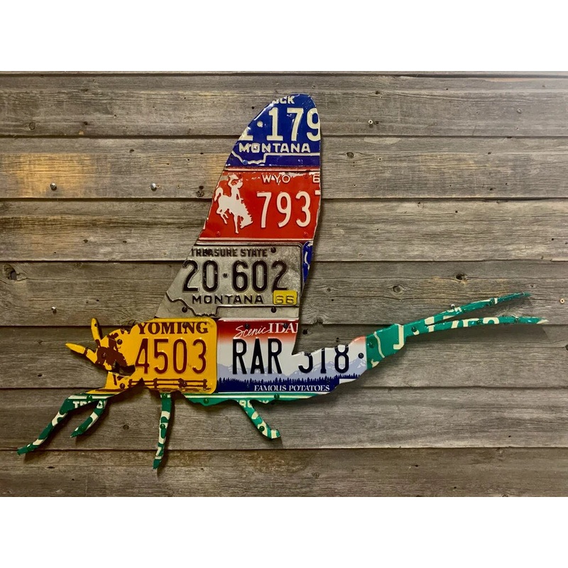 Western State Mayfly License Plate Art