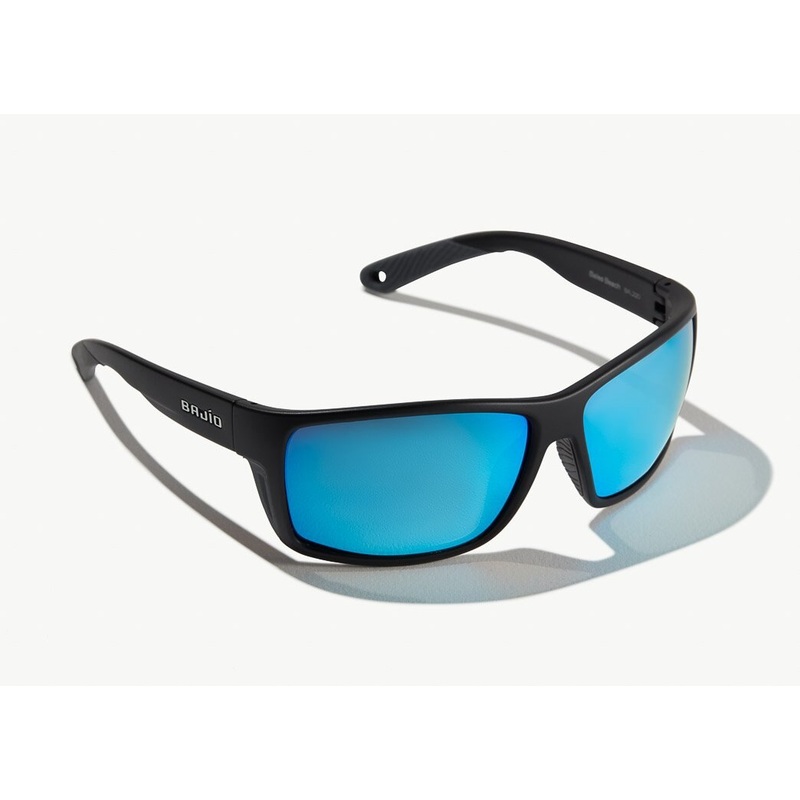 Bajio Bales Beach Sunglasses - Black Matte Frame / Blue Glass Lens