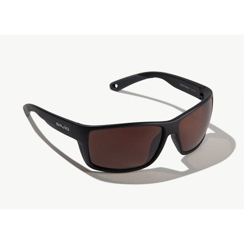 Bajio Bales Beach Sunglasses - Black Matte Frame / Copper Plastic Lens