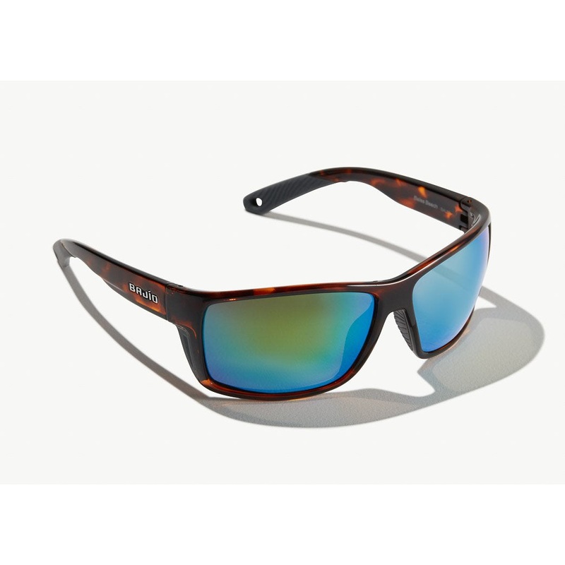 Bajio Bales Beach Sunglasses - Dark Tortoise Frame / Green Glass Lens