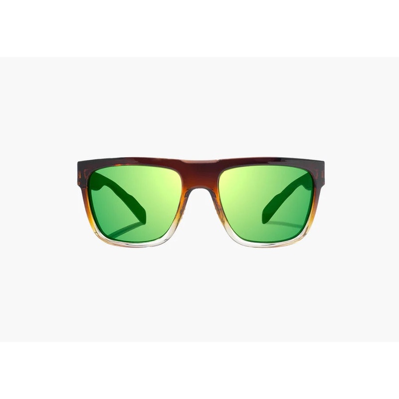 Bajo Caballo Sunglasses - Whiskey Fade Gloss Frame / Green Mirror Polycarbonate Lens