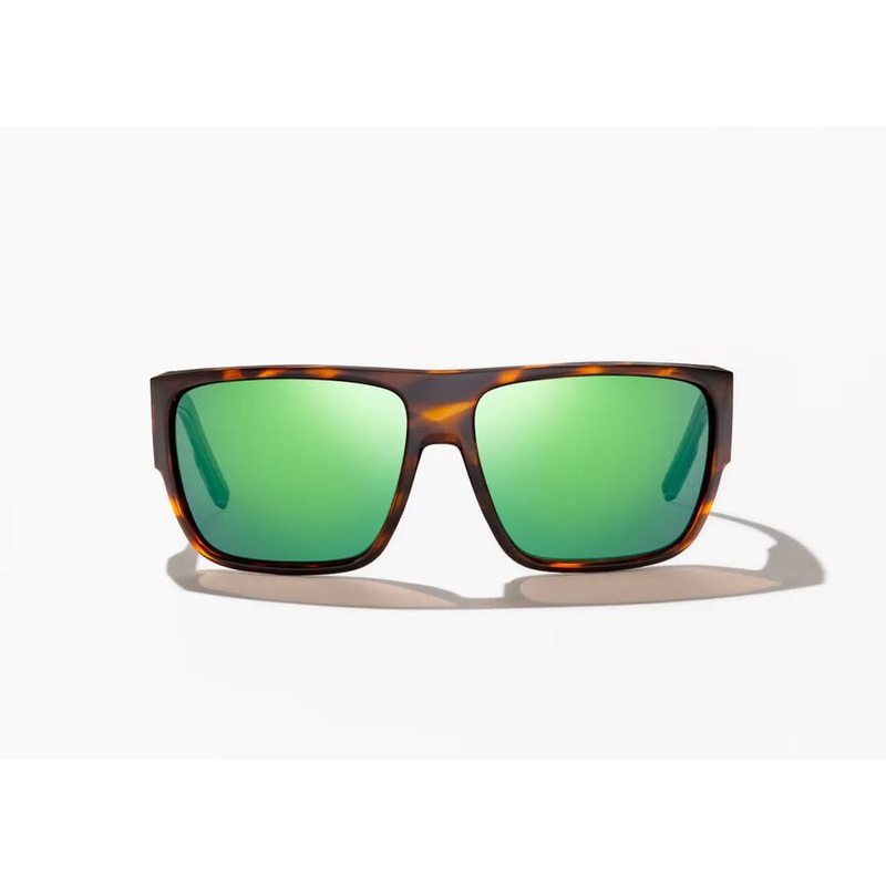 Bajo Ozello Sunglasses - Brown Tortoise Gloss Frame / Green Mirror Glass Lens