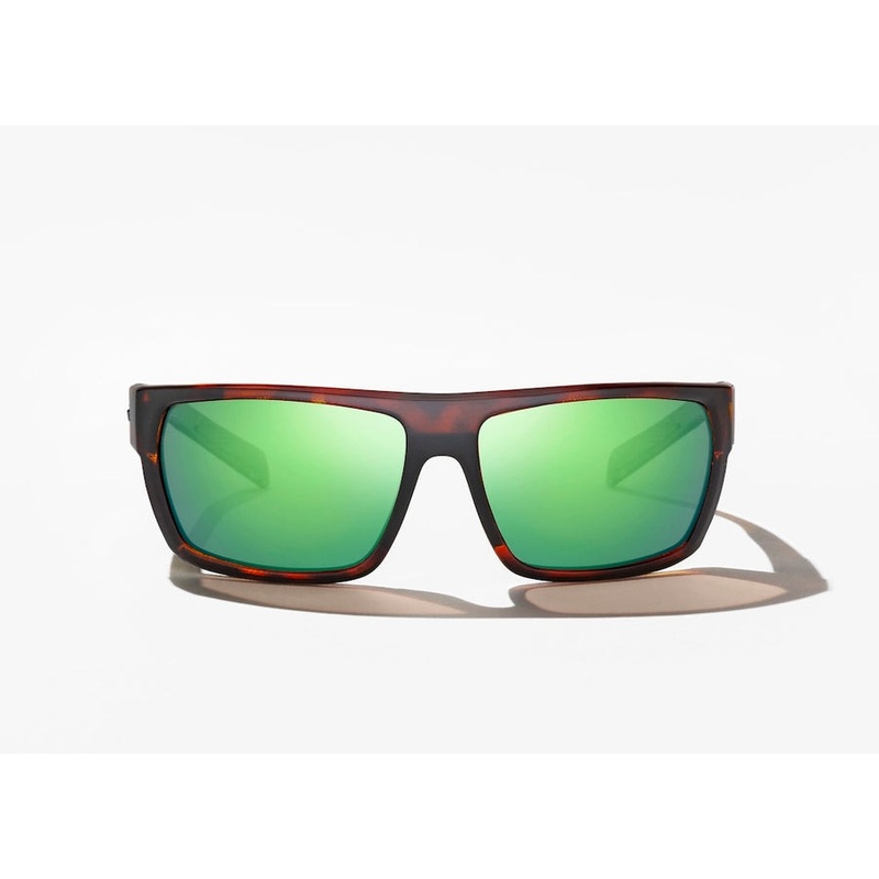 Bajo Palometa Reader Sunglasses - Brown Tortoise Matte Frame / Green Mirror +1.50 Lens