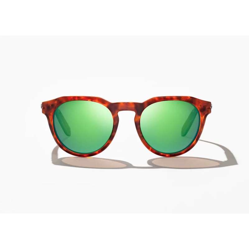 Bajo Paraiso Sunglasses - Brown Tort Gloss Frame / Green Mirror Glass Lens