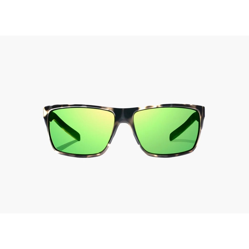 Bajo Sigs Sunglasses - Ivory Tort Gloss Frame / Green Mirror Glass Lens