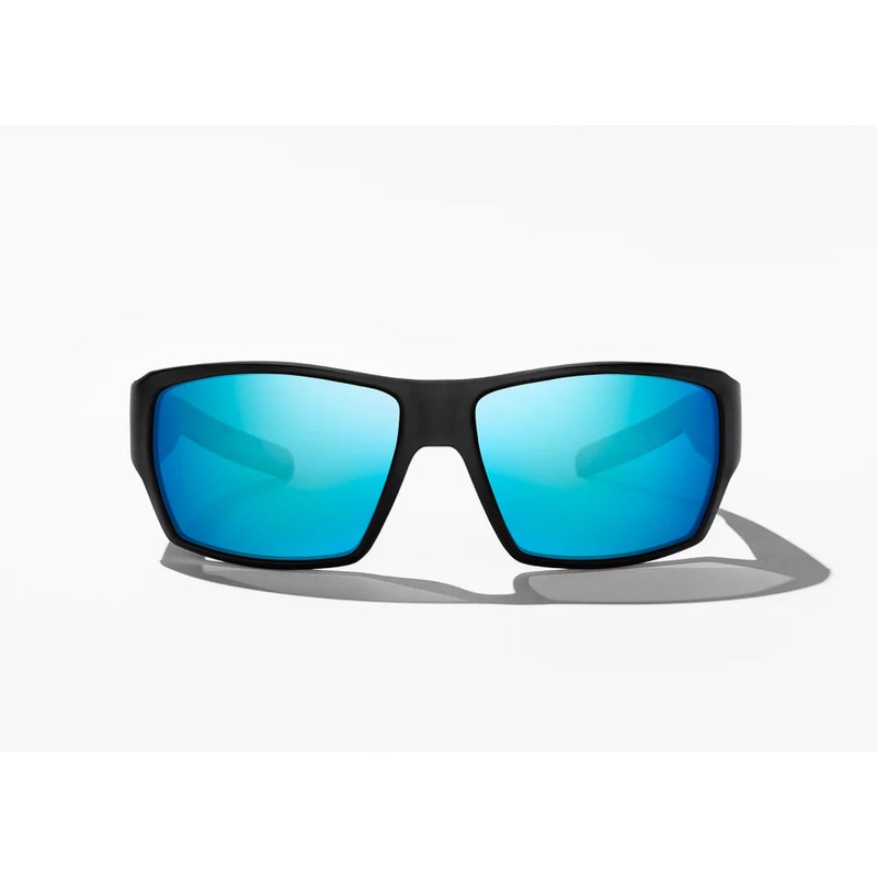 Bajo Vega Sunglasses - Black Matte Frame / Rose Mirror Glass Lens