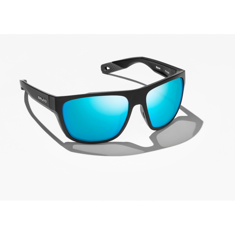 Bajo Roca Sunglasses - Black Matte Frame / Blue Glass Lens