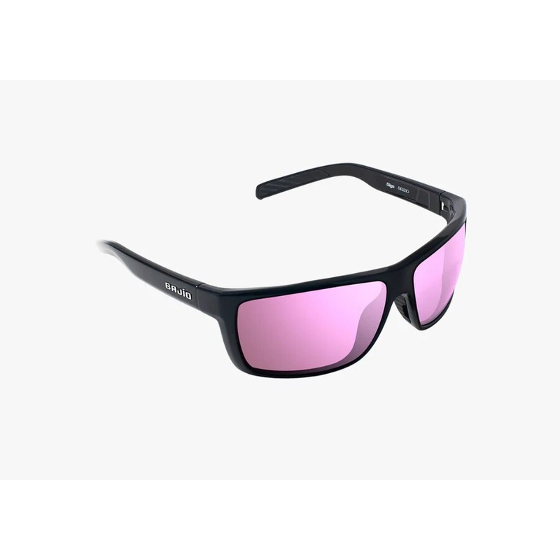 Bajo Sigs Sunglasses - Black Gloss Frame /Rose Mirror Glass Lens