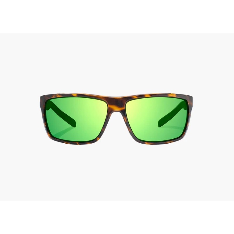 Bajo Sigs Sunglasses - Brown Tortoise Gloss Frame /Green Mirror Polycarbonate Lens