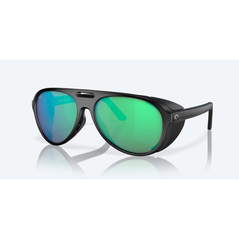 Costa Del Mar Grand Catalina Sunglasses - Black Matte Frame / Green Mirror Polarized Glass 580G Lens