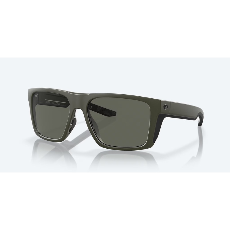 Costa Del Mar Lido Sunglasses - Matte Olive Frame / Gray Polarized Glass 580G Lens