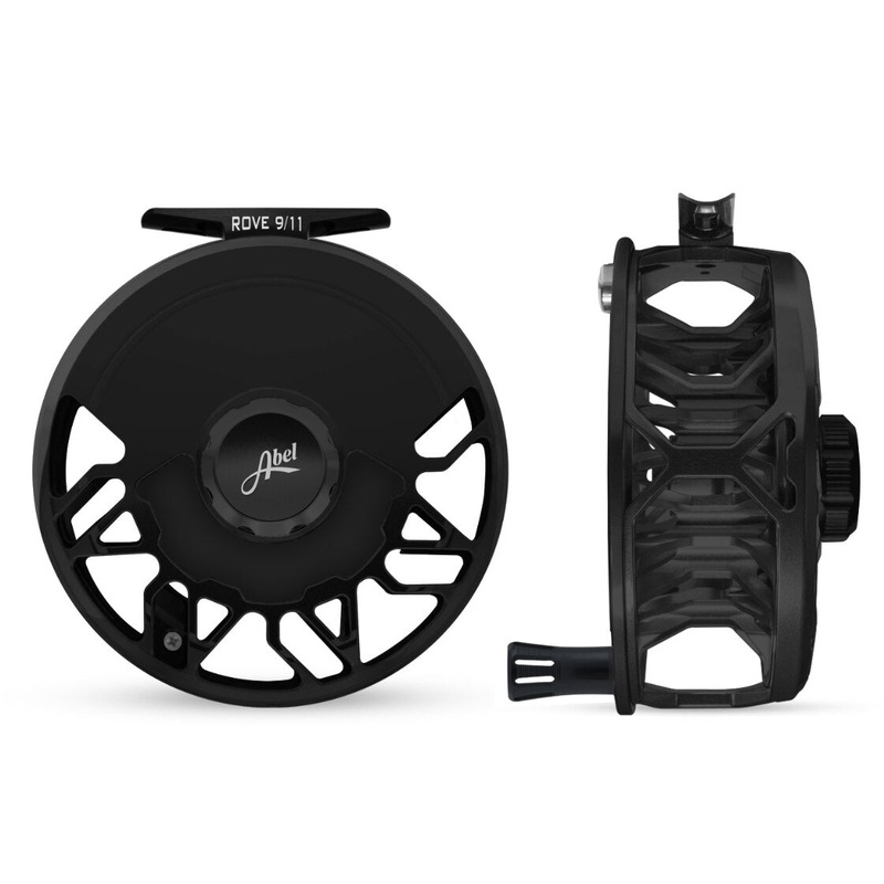 Abel ROVE 9/11 Fly Reel - Black / Black Drag Knob + Black Drag Plate & Black Aluminum Handle