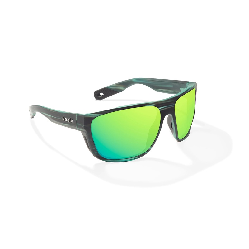 Bajo Las Rocas Sunglasses - Blue Grass Matte Frame / Green Mirror Glass Lens