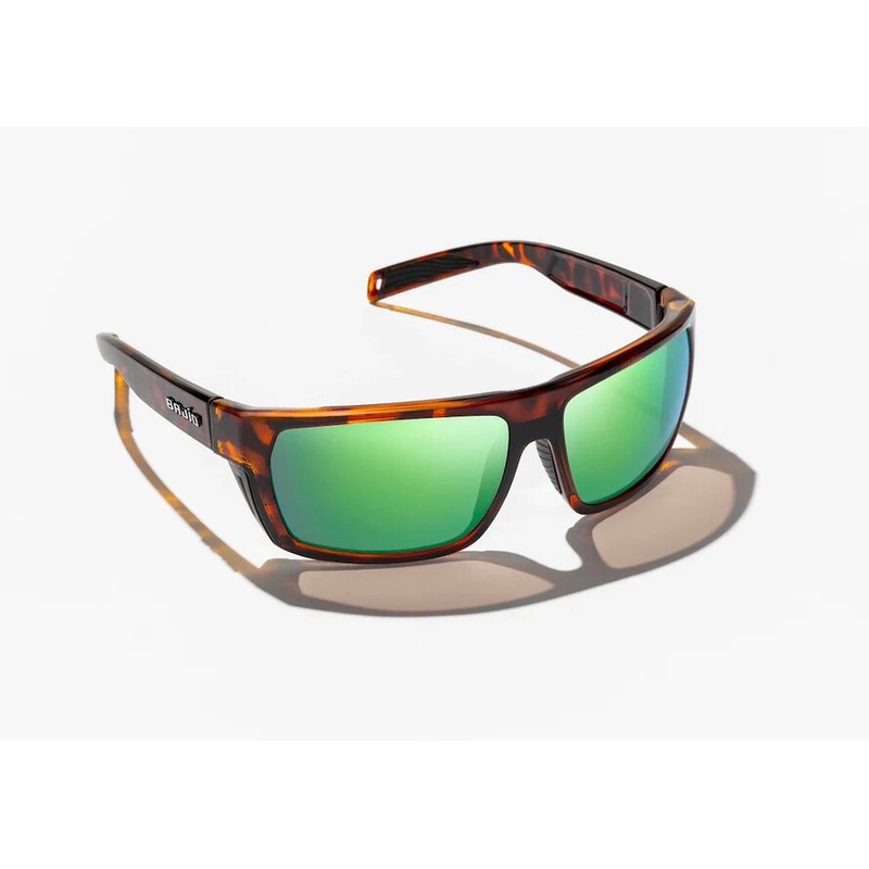 Bajo Palometa Sunglasses - Brown Tort Matte Frame / Green Mirror Glass Lens
