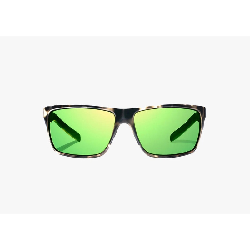 Bajo Sigs Sunglasses - Ivory Tortoise Gloss Frame /Green Mirror Polycarbonate Lens
