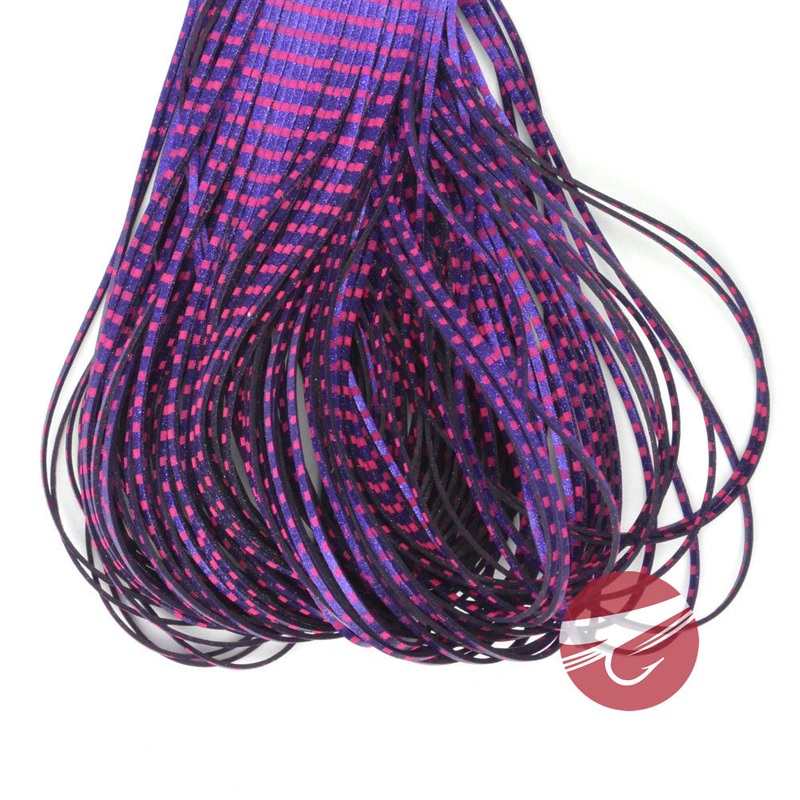 Hareline Grizzly Flutter Legs Barred Black