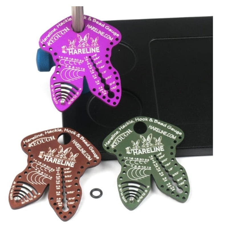 Hareline Hackle, Hook & Bead Gauge