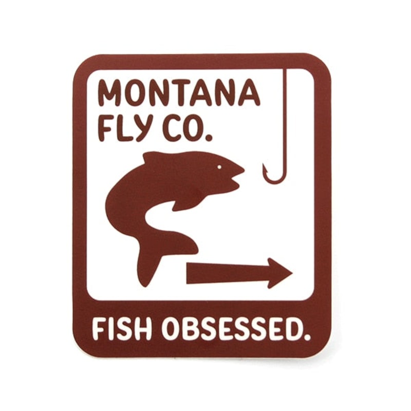 Montana Fly Company - Rectangle Sticker - MT Fishing Access (3in. X 4in.)
