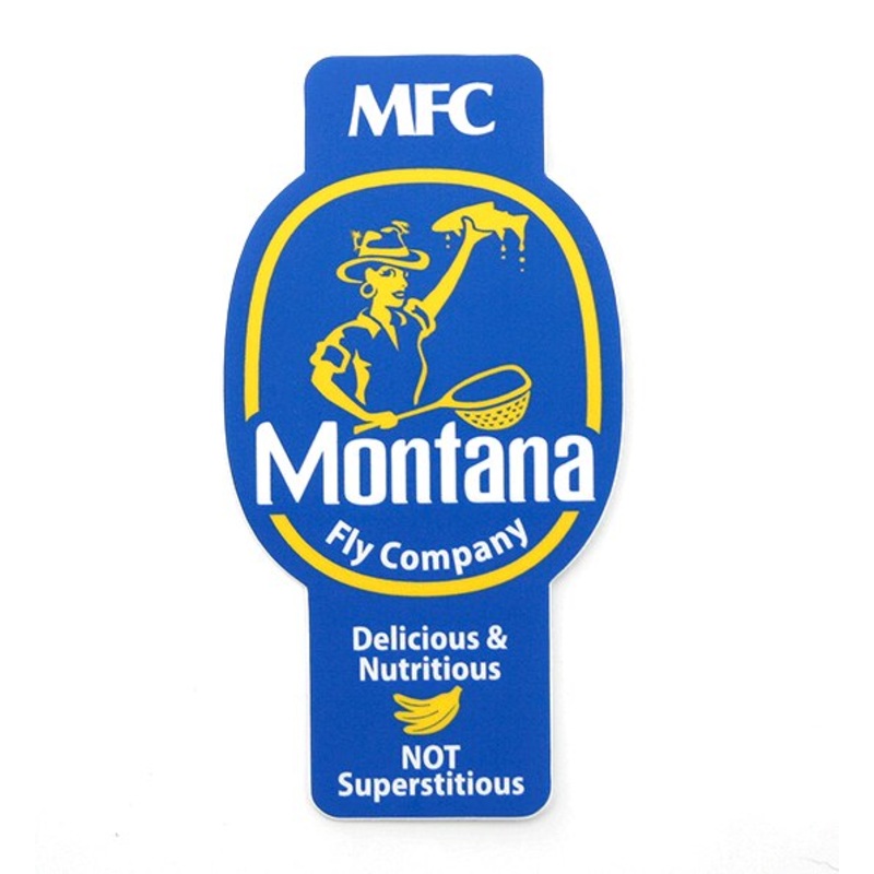 Montana Fly Company - Signature Sticker - Bananas (3in. X 5in.)