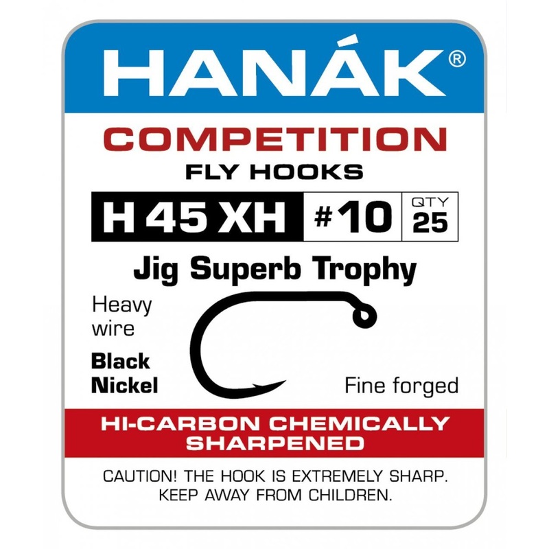 Hanak Competition Fly Hooks - Model H 45 XH Jig Superb Trophy