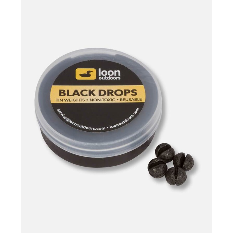Loon Outdoors Black Drop Weights - Tub Refill