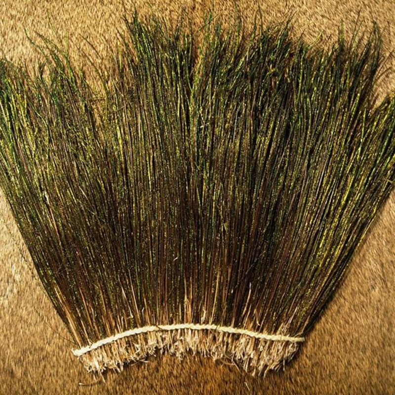 Nature's Spirit Strung Dyed Peacock Herl