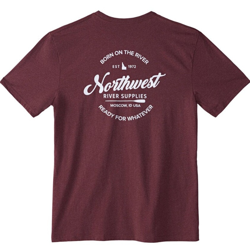 NRS Men's Born Ready T-Shirt - Heathered Maroon